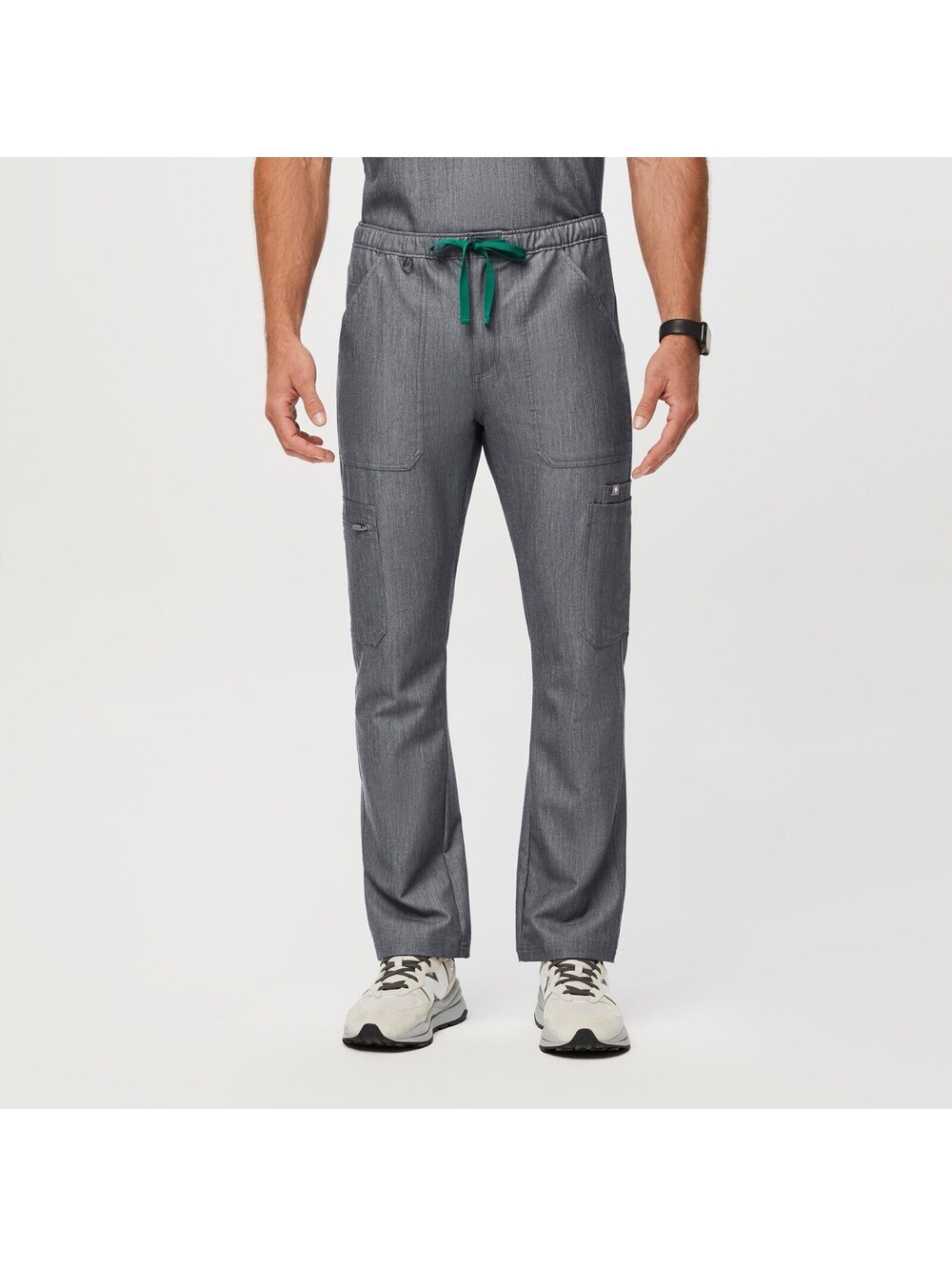 FIGS Cairo Technical Collection Cargo Scrub Pants Size L Drawstring Graphite